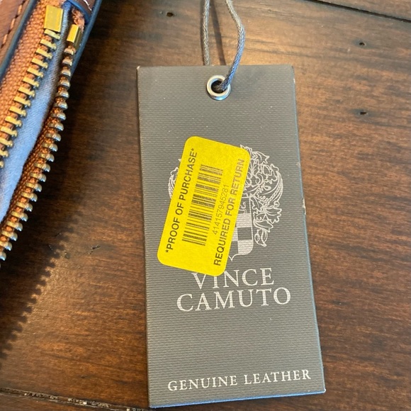 Vince Camuto Ashby Leather Hobo Shoulder Stable Brown $228 NWT - Picture 3 of 12